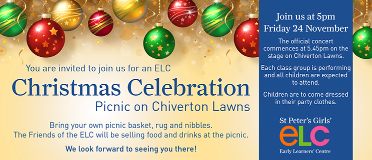 ELC Christmas Picnic Invite